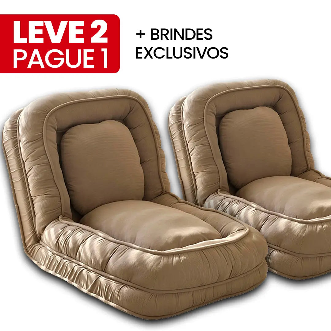 [LEVE 2, PAGUE 1] Sofá-cama Retrátil Algodão 5 em 1 + BRINDES: Almofadas Cushion